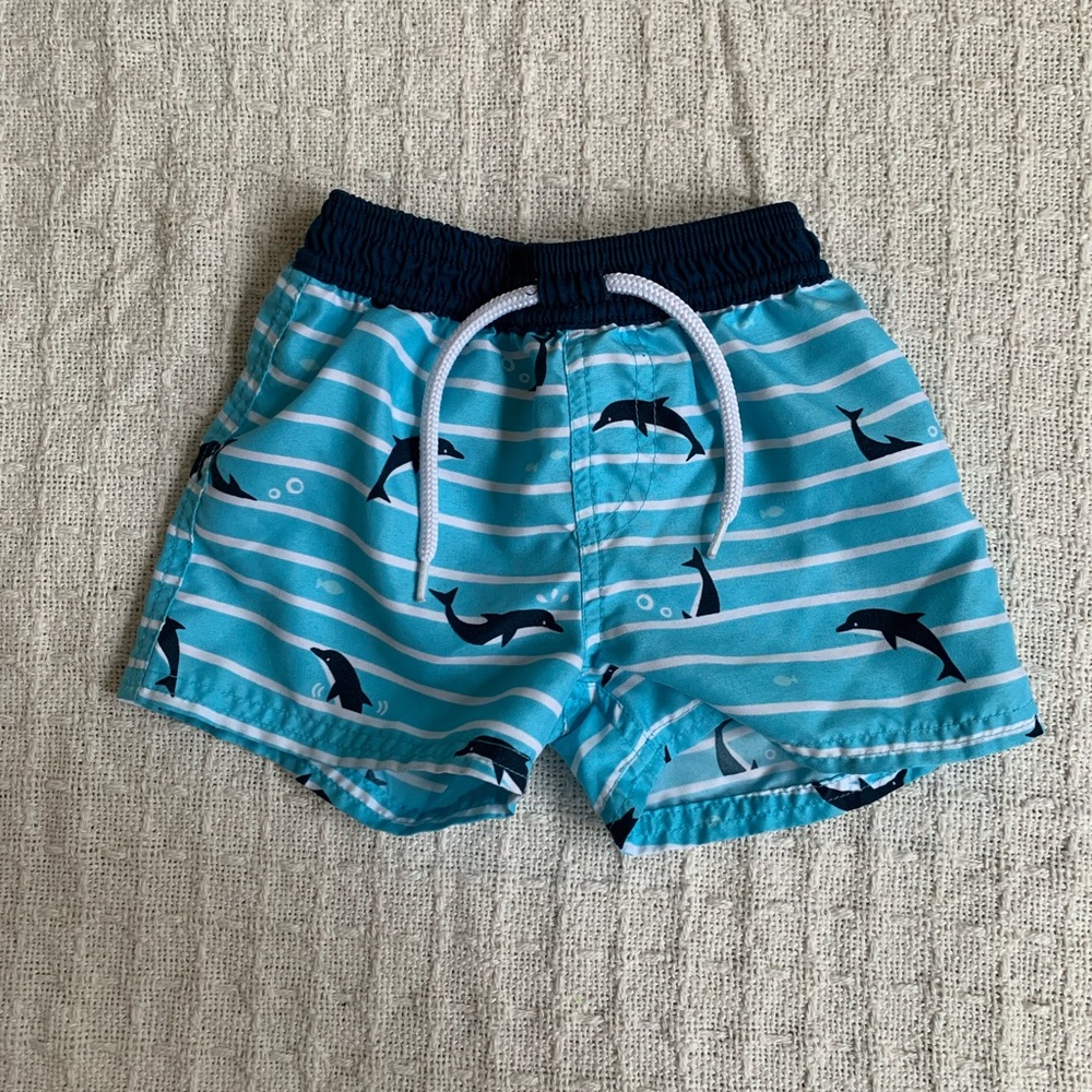 3/$20 bundle Boys 18months Blue Swim Trunks